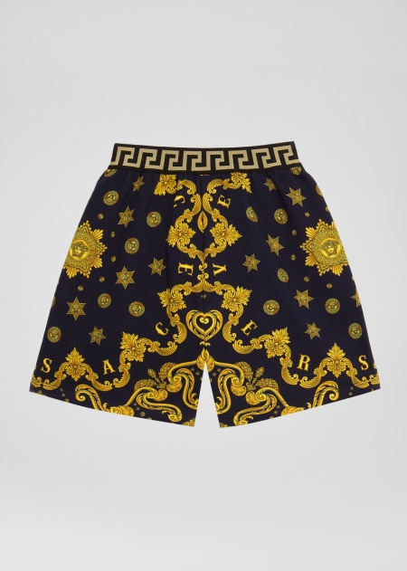 Pantaloni Scurti Versace Barocco Western Print Baieti | SOZNAPG-20